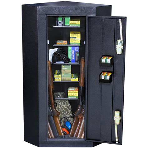 10-gun corner steel cabinet|gun safe cabinets for sale.